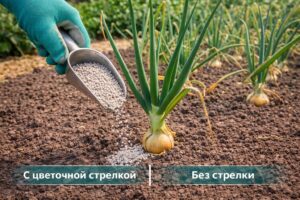 Чем подкормить лук для крупной головки